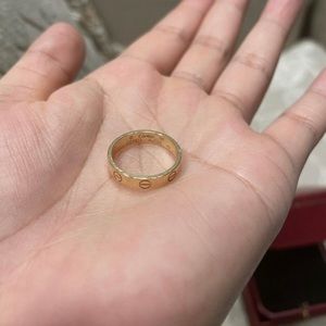 Cartier Rose Gold Love Ring